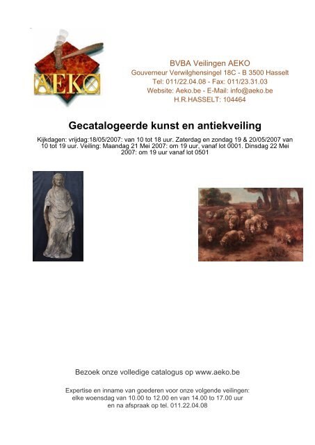 Gecatalogeerde kunst en antiekveiling - Auction In Europe