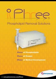 Phree Phospholipid Removal Solutions - Phenomenex