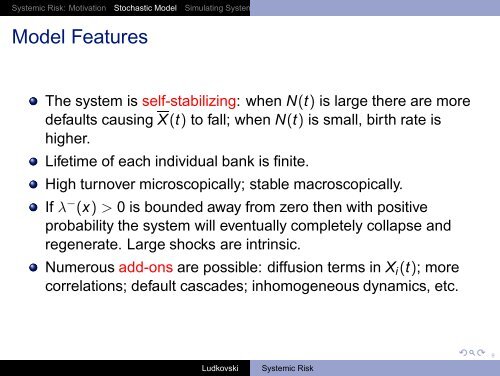 Interacting Particle Systems for Systemic Risk