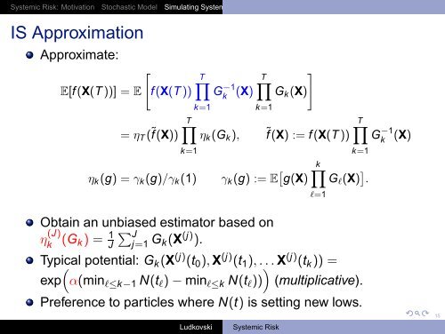 Interacting Particle Systems for Systemic Risk