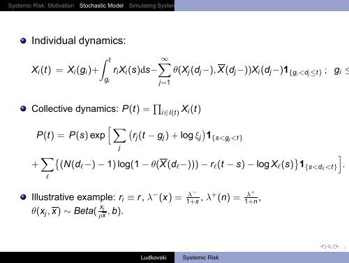 Interacting Particle Systems for Systemic Risk