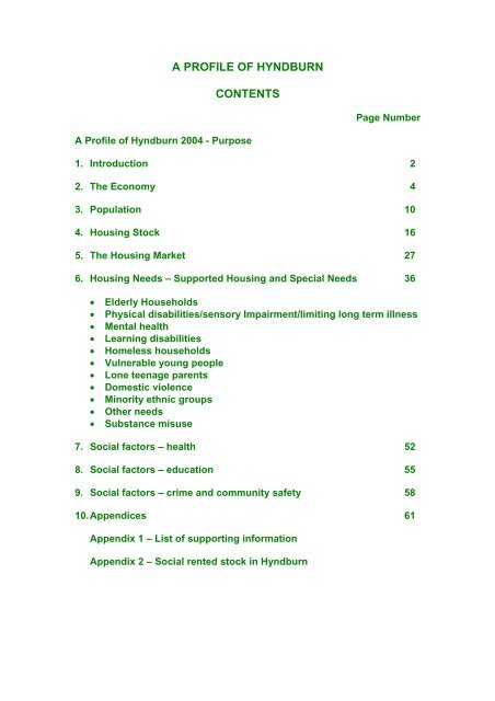 A Profile of Hyndburn - 2004 - Hyndburn Borough Council