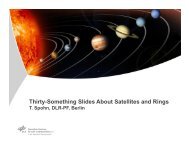 Thirty-Something Slides About Satellites and Rings