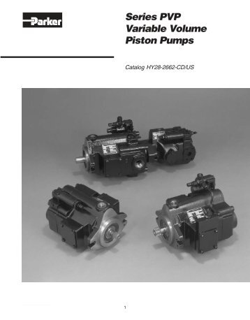 Parker - Series PVP Variable Volume Piston Pumps - Siebert ...