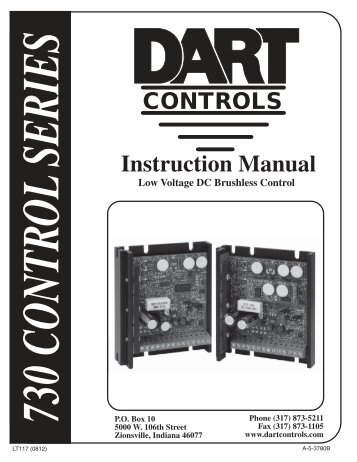 730BDC Series Manual - Dart Controls