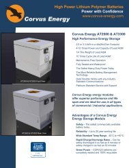 Corvus Energy AT2500 & AT3300