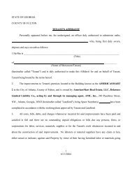 AMM TENANT'S AFFIDAVIT [FORM] - AmericasMart Atlanta