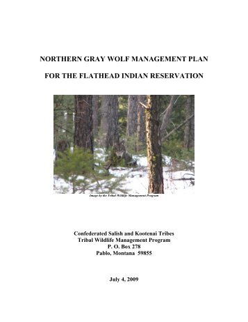 CSKT Wolf Management Plan - Confederated Salish and Kootenai ...