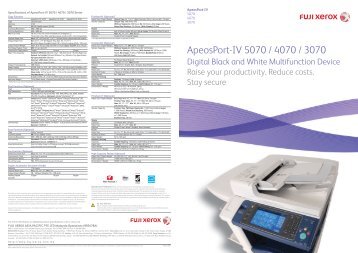 ApeosPort-IV 5070/4070/3070 - Fuji Xerox Malaysia