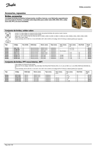 Refrigeração e Ar Condicionado Lista de Preços 2009 ... - Danfoss