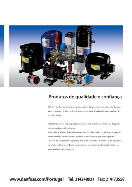 Refrigeração e Ar Condicionado Lista de Preços 2009 ... - Danfoss