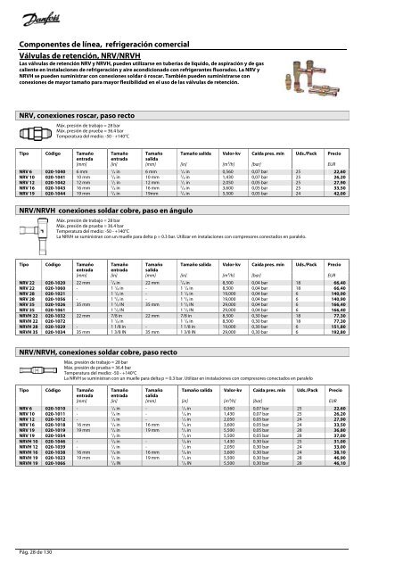 Refrigeração e Ar Condicionado Lista de Preços 2009 ... - Danfoss