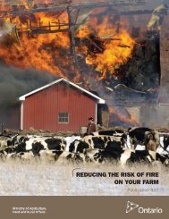 Reducing the Risk of Fire on Your Farm - Ontario Ministry of ...