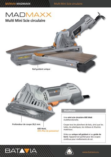 Multi Mini Scie circulaire MadMaxx - BATAVIA.eu