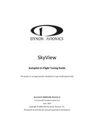 SkyView Autopilot In-Flight Tuning Guide - Dynon Avionics