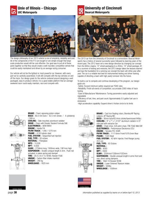 michigan 2013 Event guide - Students - SAE International