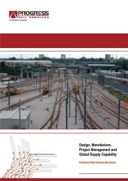Permanent Way Catenary Structures - Progress Rail Services