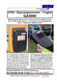 ATEX - Deponiegasmonitor Ã¢ÂÂ Tragbar GA5000 Messung CH4, CO2 ...