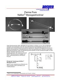 PDF - Datenblatt - ANSYCO Analytische Systeme und ...