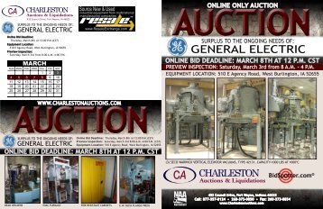 online bid deadline - Charleston Auctions