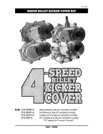 Billet Kicker Cover Instructions - Baker Drivetrain