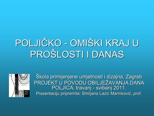 POLJICKO - OMISKI KRAJ U PROSLOSTI I DANAS.pdf - Škola ...