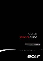 Aspire One 522 SERVICEGUIDE - Acer Support