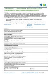 attachment g â environmental inspection checklist ... - Aquasure