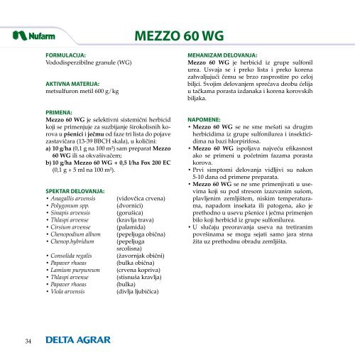 KATALOG PESTICIDA 2012 - Delta Agrar