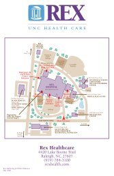 Rex Hospital Campus Map