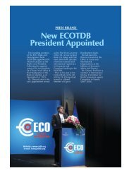 New ECOTDB President Appointed - Economic Cooperation ...