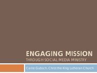 Engaging Mission through Social Media Ministry powerpoint