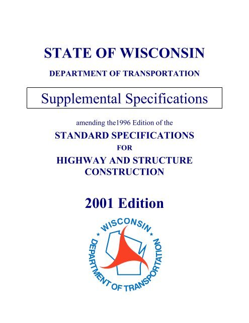 Archive - 01 Supplement - Wisconsin Department of Transportation
