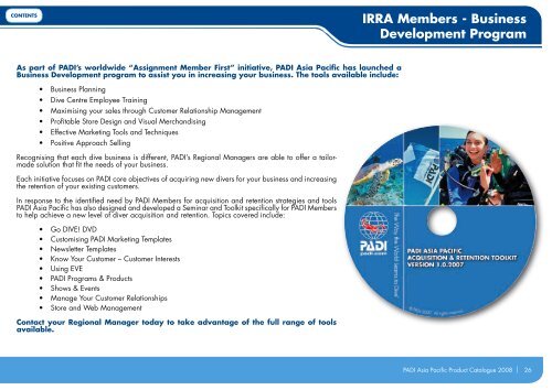 PADI Asia Pacific Product Catalogue 2008 - Aquatica