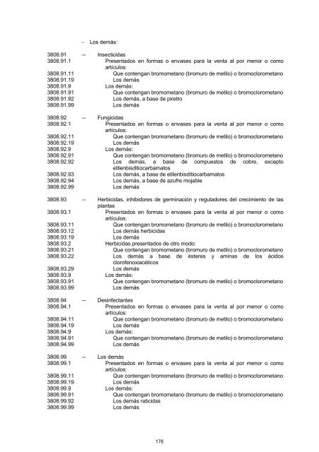 NALADISA - NOMENCLATURA DE LA ASOCIACIÃN ... - Intranet