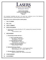 NOTICE AND AGENDA Investment Committee Meeting June 27 ...
