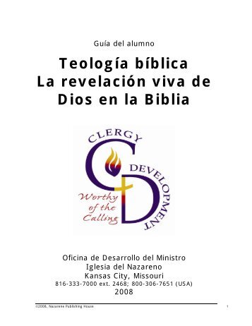 TeologÃ­a bÃ­blica La revelaciÃ³n viva de Dios en la Biblia