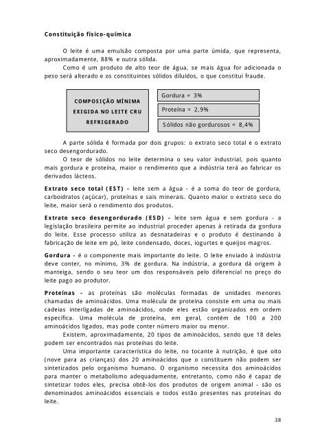 Qualidade do leite e derivados - Pesagro-Rio