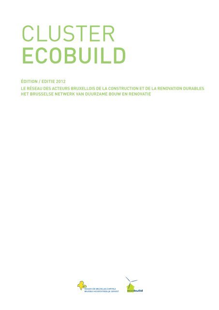 CLUSTER ECOBUILD - Brussels Enterprise Agency