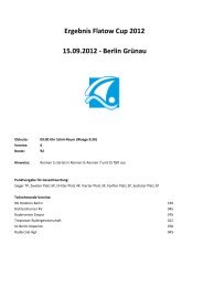 Ergebnis Flatow Cup 2012 15.09.2012 -â Berlin GrÃ¼nau