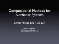 Computational Methods for Nonlinear Systems