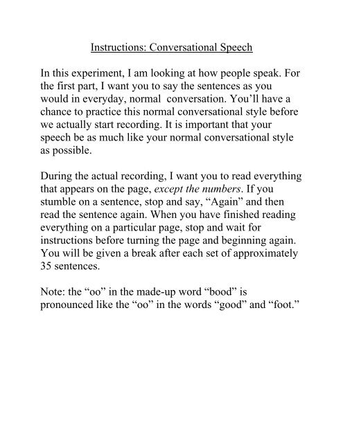 Conversational cheap speech definition