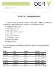 IX Sylwestrowe Zawody PÅywackie 2011r. - OSiR Bielawa