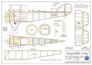 MJD Models Sopwith Pup drawing - Mjd.se