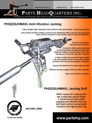 PHQ 220 Anti-Vibration Jackleg Drill - Parts HeadQuarters Inc