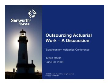 Outsourcing Actuarial Work â A Discussion - Actuary.com
