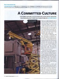 A COMMITTED CULTURE - Gala Industries