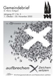 Gemeindebrief 10-11/2005 - St. Maria Stuttgart