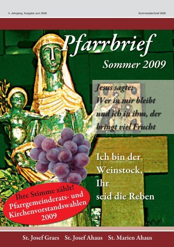 Pfarrbrief Sommer 2009 - Pfarrgemeinde St. Mariä Himmelfahrt