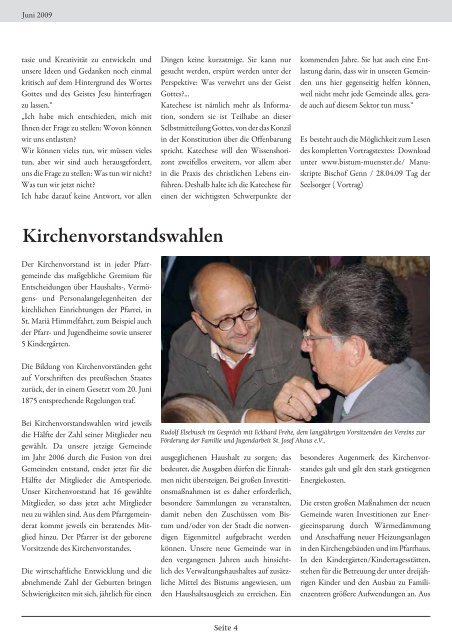 Pfarrbrief Sommer 2009 - Pfarrgemeinde St. Mariä Himmelfahrt